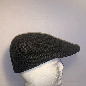Newsboy men’s hat gray/black pattern